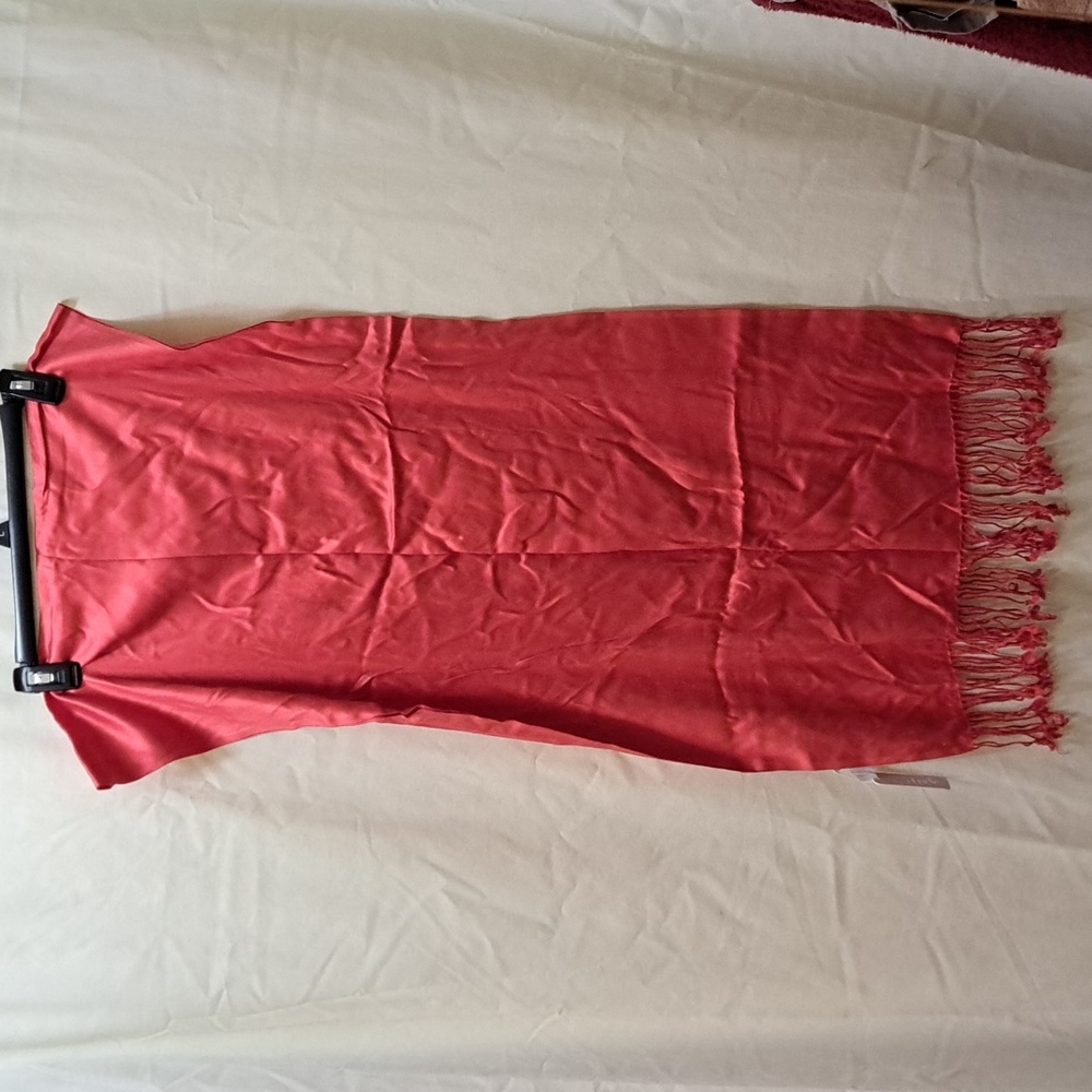 NWT Charming Charlie Infinity Scarf Dark Coral  20 x 72